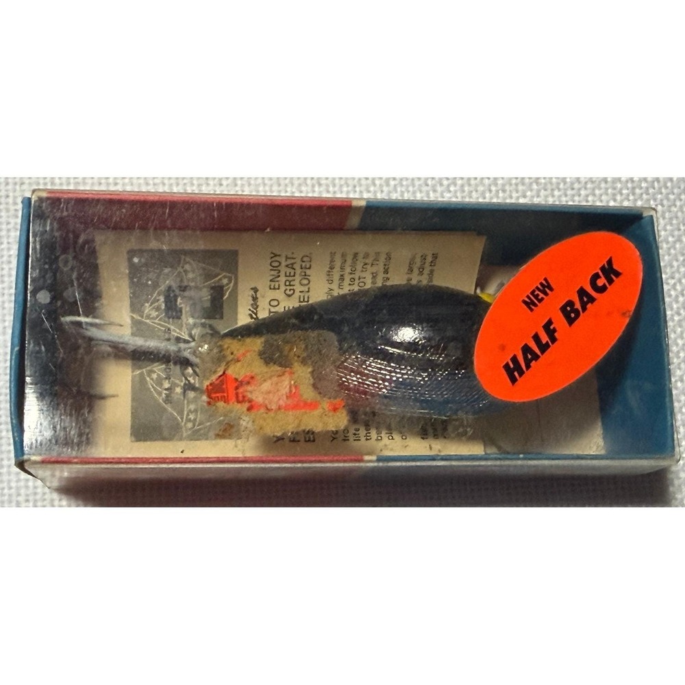 Vintage Bill Norman Reb 2 Fishing Lure Half Back Prism Finish with Original Box